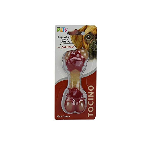 Juguetes Para Perro, Pet Products Fancy Pets Juguete Dental de Hueso para Perro Sabor Tocino Tamaño Chico