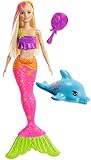 barbie delfines juegos Barbie muñeca sirena con delfín y accesorios, juguetes +3 años (mattel ggg58)