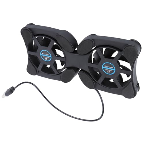 Cooler portátil plegable para laptop con doble ventilador miniatura 1