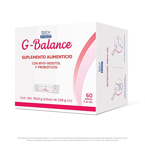 Vitamínicos, Nestlé G-Balance Myo-inositol y Probióticos Sobres 060.8g