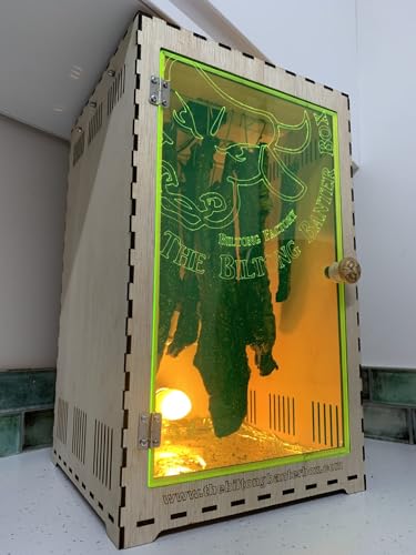 Biltong Banter Box, DIY Biltong Making Kit with Fan and Lamp, Tinted Yellow Acrylic Door