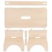 Creative Deco Taburete Bajo Banco Madera | 39 x 18 x 21...