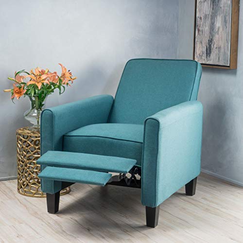 Christopher Knight Home Darvis Fabric Recliner Club Chair, Dark Teal 26.75D x 34W x 36.25H in - Image 2