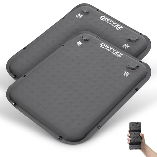 ONTYZZ Self-Inflating Seat Cushion, Inflatable Seat Cushion, 2 Pack Grey