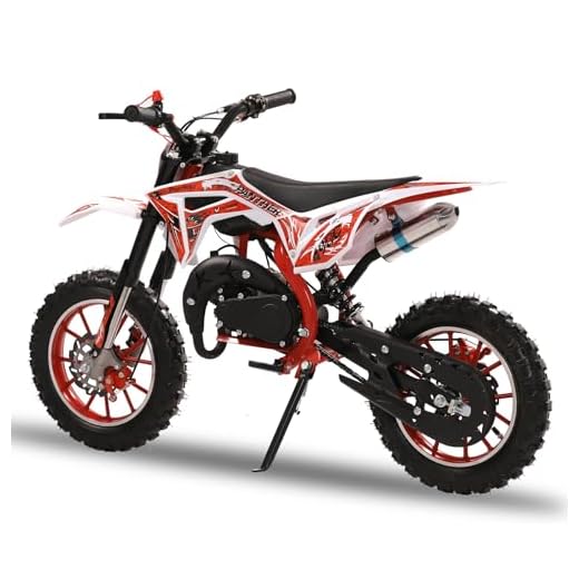 Kids' 50CC 2-Stroke Dirt Bike - Gas Powered Mini Motocross Bike, Up to 25 Mph, Weight Support Up to 330 LBS