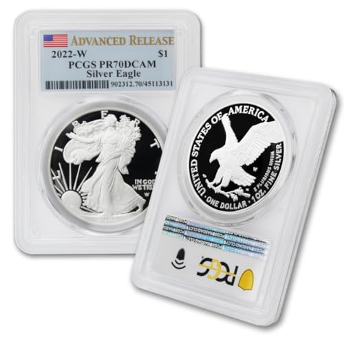 2022 W 1 oz American Silver Eagle Coin PR-70 Deep Cameo PCGS PR70DCAM