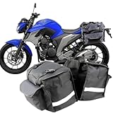 Baslu Alforge para Moto 40L – Super Espaçoso, Impermeável e Resistente, com Bolso Externo e...