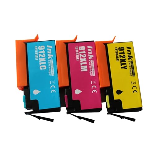 Cartouche d'encre compatible HP 912XL cyan magenta jaune pour les devoirs et le télétravail