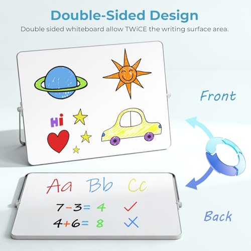 Tableau blanc effaçable à sec A3 Nicpro double face pour ne plus oublier vos tâches