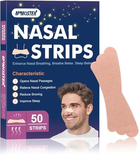 Extra Forza Cerotti Nasali Antirussamento, Cerotto Nasale per Facilitare la Respirazione, Ridurre il Russare, Allevia Istantaneamente la Congestione Nasale, Migliora il Sonno (Marrone Chiaro)
