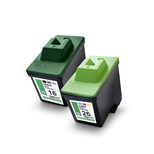Encre de rechange Lexmark I3 Eurotone kit complet 2 cartouches jet d'encre pour No 17 27 CMJN