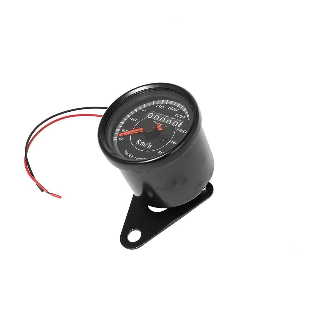 Contagiri contachilometri Tachimetro Universale Per Moto Nero/cromato LED Contachilometri Contachilometri Misuratore Miglio Per Per