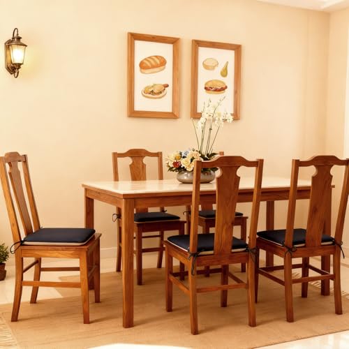 Cojines para silla en forma de herradura lavables de lino 42x40 cm 8