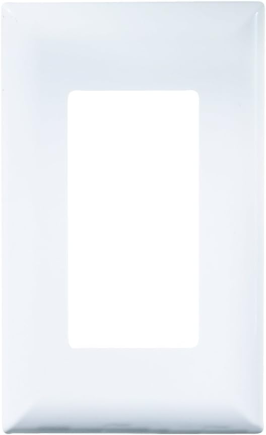 RV Designer S849, Cover Plate for Self Contained Contemporary Switch, White, AC Electrical (Pack of 6)