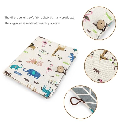 Organizador de pañales reutilizable y lavable con compartimentos 6