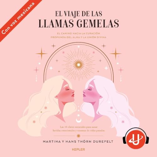 Diseño de la portada del título El viaje de las Llamas Gemelas