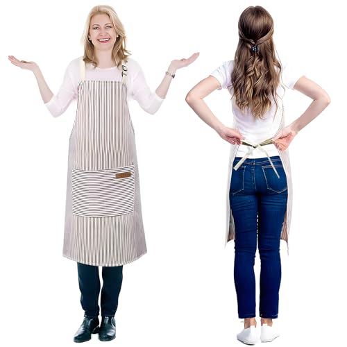 Serrenf 2 Pack Apron, Cooking Kitchen Aprons thumb #6