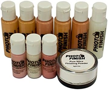 Photo Finish Professional Airbrush Cosmetic Makeup System Kit/Fair to Medium Shades