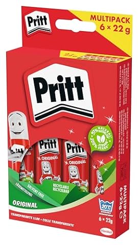 Pritt Klej 1445028 w sztyfcie 22 g (opakowanie 6 szt.)