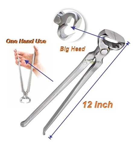 Equinez Tools Hoof Nipper 12 Inch Vanadium Steel Farrier Tool Hoof Care In Dull Finish thumb #1