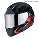 Helmvisier für LS2 FF800/FF353/FF328,Motorradhelm Visier,Motorrad Windschutz Helm Objektiv Visier Vollgesichts,Helmvisiere Zubehör Ersatz,Nicht für andere Modelle empfohlen (Chrom Silber)