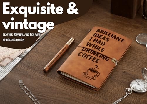 Leather Journal for Coffee Lovers