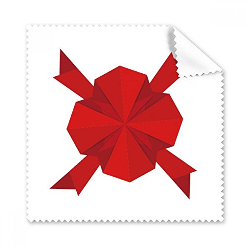 Chiffon de nettoyage Origami Lunettes rouge abstrait pour un écran propre