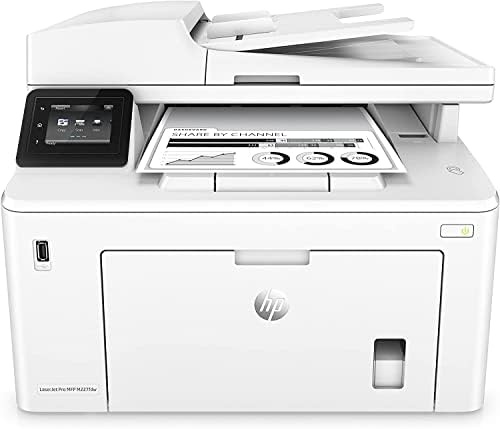 HP Monochrome Laserjet Pro MFP M227fdwL Wireless AIO Printer, 2.7″ Touch Screen, Print Copy Scan Fax, 1200×1200 dpi, Up to 30ppm, Auto Duplex Printing, 35-Sheet ADF with Printer Cable
