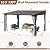 Raysfung 10 x13FT Outdoor Wall-Mounted Hardtop Gazebo, Aluminum Frame Lean to Gazebo with Polycarbonate Roof and Curtains for Patio, Garden, Deck