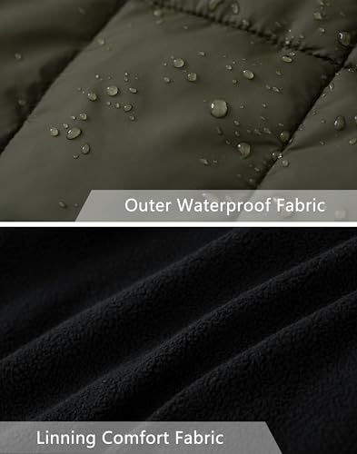 Image of Vcansion Men's Outdoor Quilted Puffer Vest Stand Collar Lightweight Down Sleeveless Jacket Padded Vest