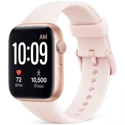 Smart Watch for Men Women Goldpink by RLQA - Used condition - US$24.52