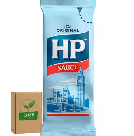 HP Sauce Individual Sachets - Single Serve Portions Sachets (Pack of 25) - Compatible for Heinz By Luxe Bitez