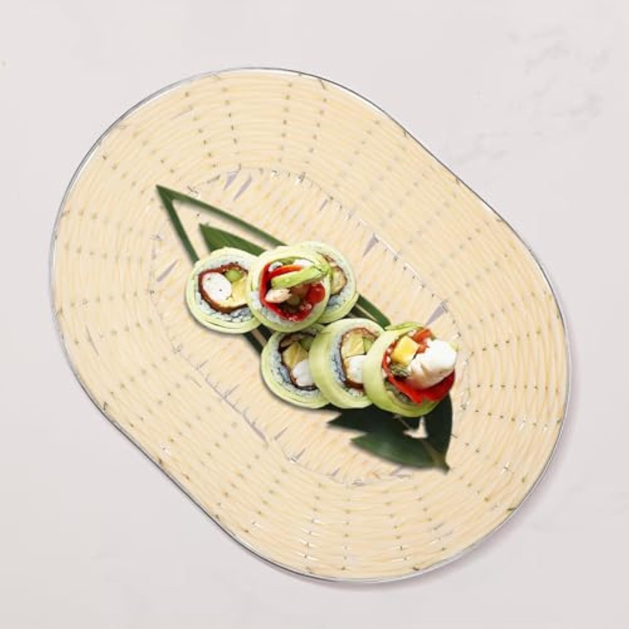 Woven Fruit Tray Bread Basket for Snacks Display