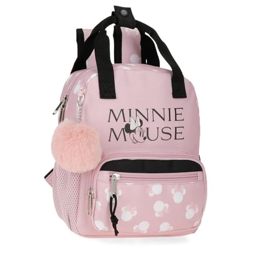 Disney Joumma Minnie Heads Mochila Escolar Rosa 23x28x10 cms Poliéster 6,44L