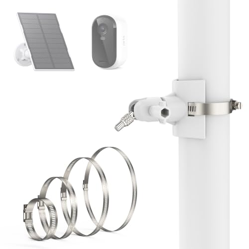 Outdoor Security Camera Pole Mount for Arlo Cameras & More, White, 1 Pack