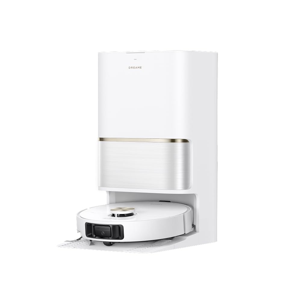 dreame L50 Ultra AE Robot aspirateur Laveur, 28 000 Pa, 100 Jours de vidage Automatique, Nettoyage des serpillières à Haute température, Nettoyage des Bords et des Coins, Brosse Anti-​enchevêtrement