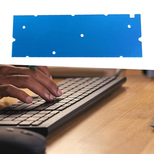 Carcasa de teclado azul con placa de luz para setup gaming 3