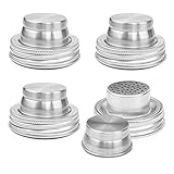 Mason Jar Shaker Lids, Shaker Top for Regular Mason Jar, Shaker Lids for Mini Mason Jars, 4 Packs