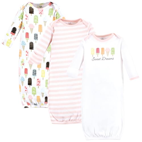 Catálogo de Camisones para Bebé - solo los mejores. 46 Touched by Nature - Vestidos unisex de algodón orgánico para bebé, Popsicle, 0-6 Meses