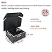 CH-BOX 5x5x2'' Small Shipping Boxes 25 Pack, Black Corrugated Cardboard Mailers for Small Business, (CM552B25)