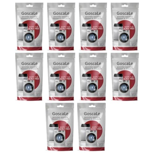 Image of Washing Machine Cleaner Descaling Powder for Front Load and Top Load Washing Machines | Washing Machine Drum Cleaner & Tub Cleaner | Pack of 10 (100 Gm /Pack)