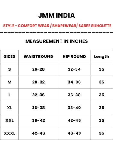 Image of Amazon Brand - Anarva Women Cotton Blended Saree Shapewear Regular Petticoat Skirt For Saree