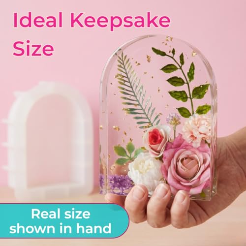 Image of Oytra Resin Art Mould Deep Oval Shape for Flower Preservation Silicone Mold DIY Art Craft Casting Home Decoration & Gift Making