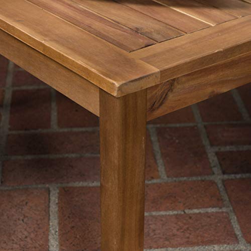 Christopher Knight Home Puerta Outdoor Wicker Club Chair Set With Acacia Wood Coffee Table, 4-Pcs Set, Teak Finish / Dark Brown / Beige #TOP6