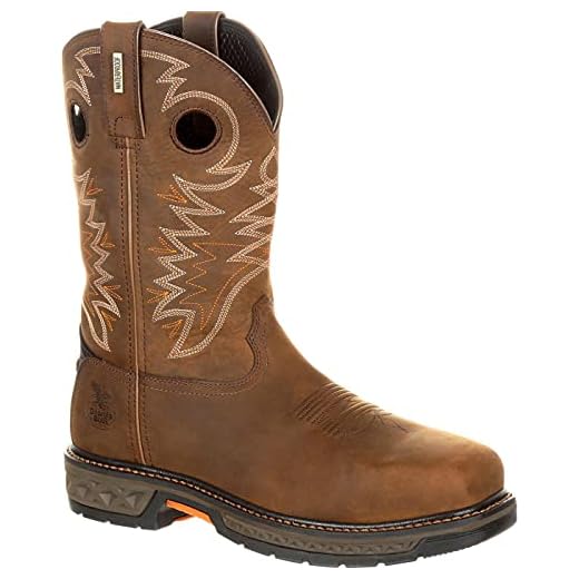 Georgia Boot Carbo-Tec LT Alloy Toe Waterproof Pull-On Boot Size 9.5(M)