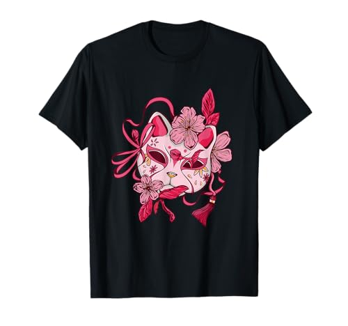 Vaporwave Aesthetic Cherry Blossom Japan Cat Pastel Goth T-Shirt