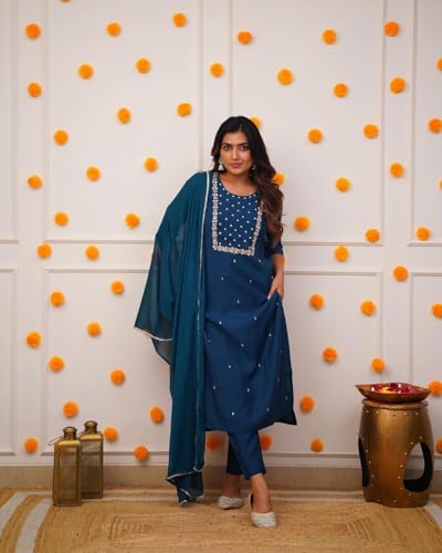Image of Shiv Textiles Women Kurta Sets for Women