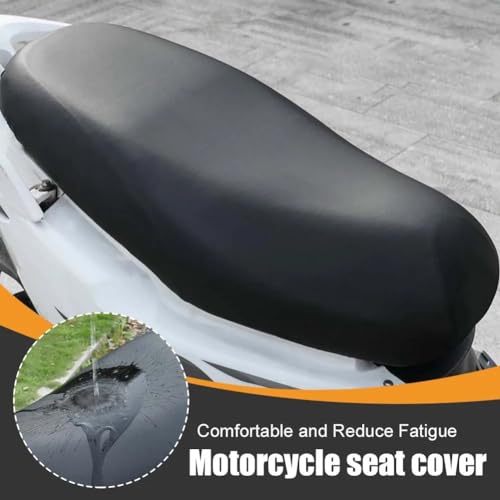 Funda asiento moto universal flexible negra impermeable protectora de sillín 3
