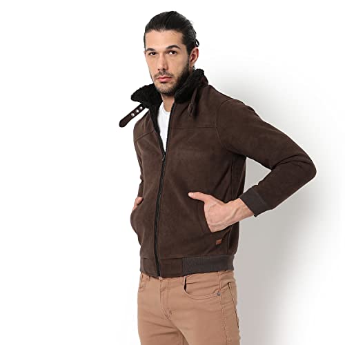 Image of Campus Sutra Men Polyester Standard Length Jacket