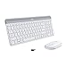 Logitech MK470 Slim Wireless Keyboard and Mouse Combo - Modern Compact Layout, Ultra Quiet, 2.4 GHz USB Receiver, Plug n